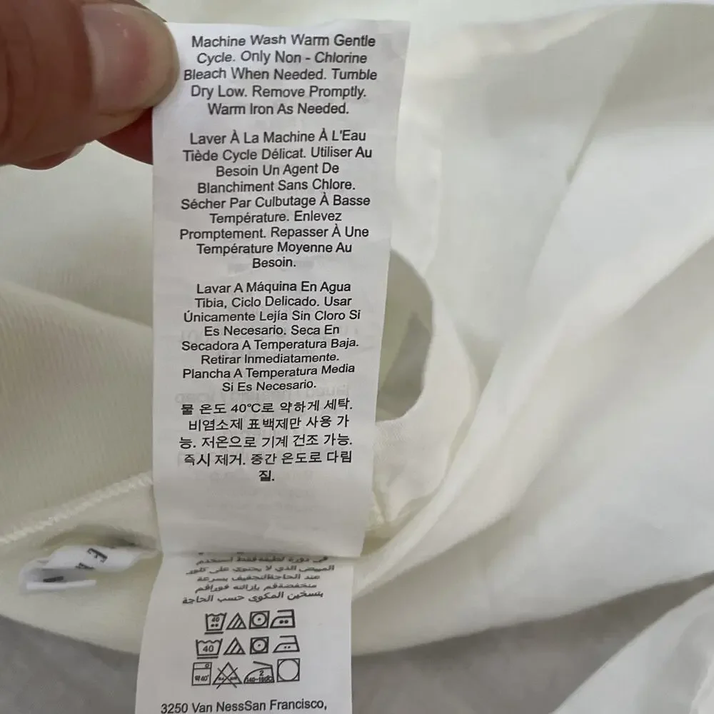 Pottery Barn Cal King Bed Skirt 84 in x 72 in Ivory Pleated